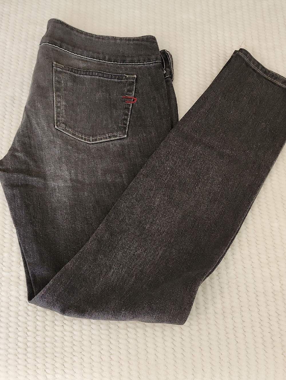 Diesel Vintage Black Dark Gray Distressed Jeans